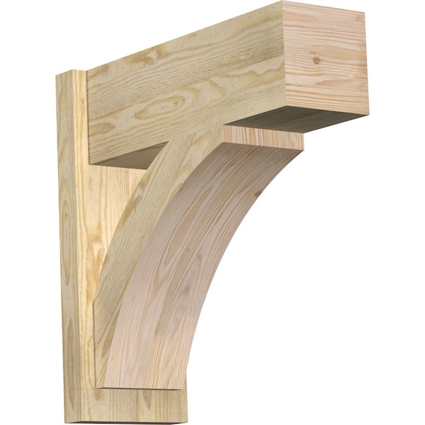 Ekena Millwork Thorton Block Rough Sawn Outlooker, Douglas Fir, 8"W x 22"D x 22"H OUT08X22X22THR05RDF - main